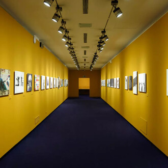 Khalid Albaih, The migration season in the North, exhibition view. Courtesy of Fondazione Brescia Musei