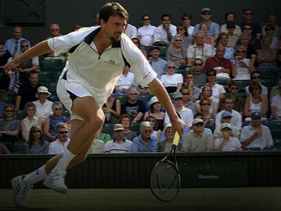 Goran Ivanišević à Wimbledon en 2001