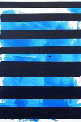 Mystery of Iniquity (Lauryn Hill), 2016, Acrylic and tape on canvas, 152 x 122 cm