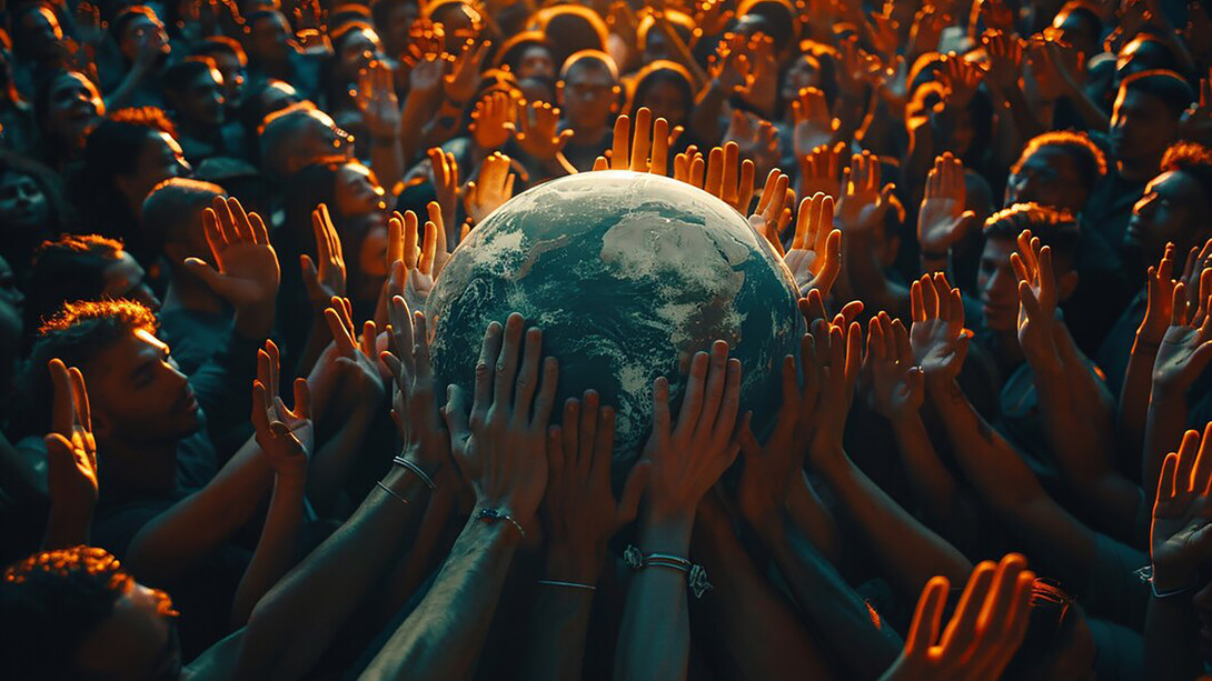 People around the world celebrating peace, unity, hope, and resilience