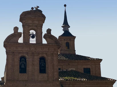 Campanario del monasterio de las franciscanas de Santa Clara, Alcalá de Henares, España. Colección Jorge M. González