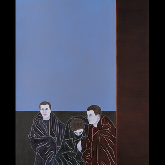 Djamel Tatah, Untitled, 2014, oil and wax on canvas, 98.43hx78.74w inches. Courtesy of the artist and Bienvenu Steinberg & J