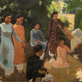 Joseph Inguimberty, The hammock, c. 1938. Courtesy of de Sarthe Gallery