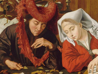 «El cambista y su mujer» (1538), Marinus van Reymerswale