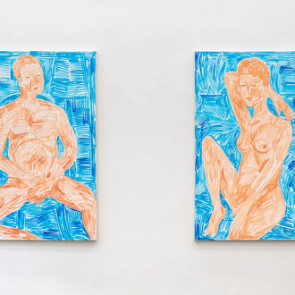 Exhibition view Pierre Klossowski + Rade Petrasevic | Eros + Beelzebub, Christine König
Galerie, Vienna 2020
© Photo: Philipp Friedrich