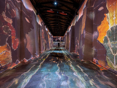 Maqbool Fida Husain, The rooted nomad, the exhibition, exhibition view. Courtesy of Kiran Nadar Museum of Art