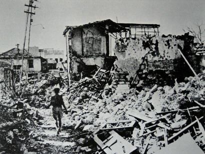 Barrio de Manshiyeh, en Jaffa, después del asalto judío
