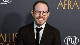 Ari Aster at the premiere of his film "Beau Is Afraid" in 2023. Photo by © Frazer Harrison