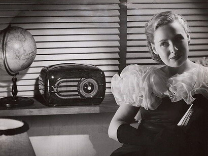 Max Dupain, Untitled (woman listening to radio), 1951-1952. Courtesy of the Art Gallery of New South Wales stands