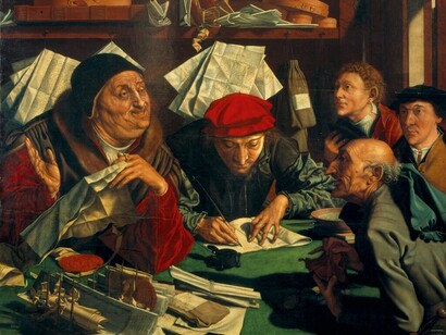 «El gabinete del abogado», Marinus van Reymerswaele (c.1495- 1546)