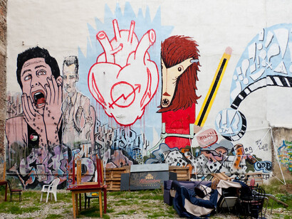 Arte callejera en el Patio Maravillas