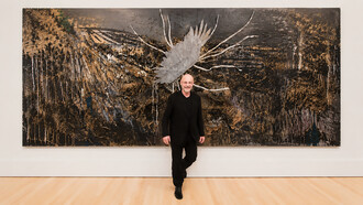 Anselm Kiefer is a German painter and sculptor whose work is known for its monumental scale and rich materiality. After studying under Peter Dreher and Horst Antes in the late 1960s, he developed a distinctive artistic language incorporating materials such as straw, ash, clay, lead, and shellac, The Doris and Donald Fisher Collection at the San Francisco Museum of Modern Art, US