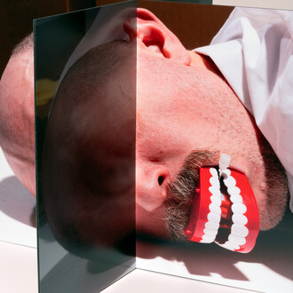 Lucas Blalock, Film-object (Mouth) (detail), 2025, from
Tête-à-tête-à-tête-à-tête-à-tête. Courtesy of the artist and George Eastman Museum
