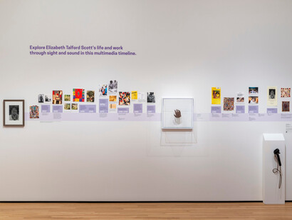 Elizabeth Talford Scott, No stone left unturned: the Elizabeth Talford Scott initiative, exhibition view. Courtesy of Goya Contemporary Gallery