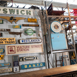 All aboard, exhibition view. Courtesy of Queensland Museum