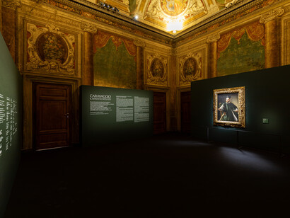 The portrait unveiled, exhibition view. Courtesy of the Gallerie
Nazionali di Arte Antica