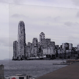 Marie-Jeanne Hoffner, Singapour/Hobard 2 (2/5), 2007, Tirage diasec collé sur aluminium et contrecollé sous acrylique © DR Marie-Jeanne Hoffner