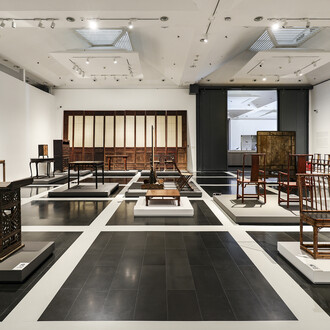 Knowing realm, exploring origins: Ming and Qing furniture culture and art exhibition, exhibition view. Courtesy of Tsinghua University Art Museum
