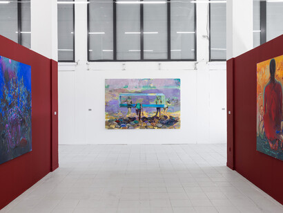 Petr Hajdyla, Wonderful scent of burning ego, exhibition view. Courtesy of The Chemistry Gallery