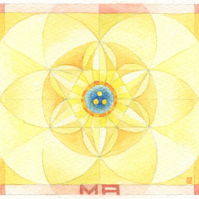 Mama - watercolour - 13 x 13cm - Mark Weighton 2024