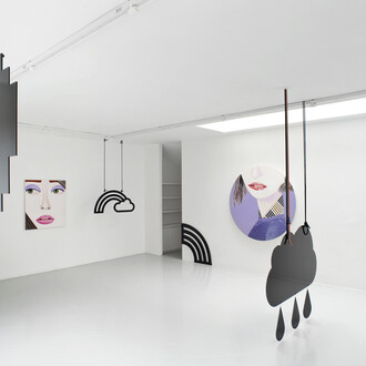 Brian Calvin & Wendy White, Exhibition view. Courtesy of Cabinet