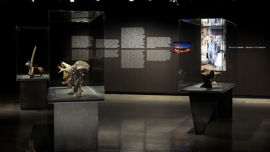 Manasie Akpaliapik, Inuit universe, exhibition view. Courtesy of McCord Stewart Museum