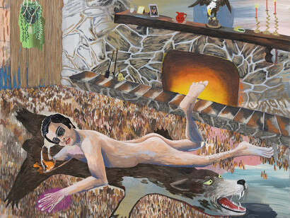 Cate White, Family room, 2024. Courtesy of Guerrero Gallery