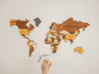 The map showing the global powers of the world