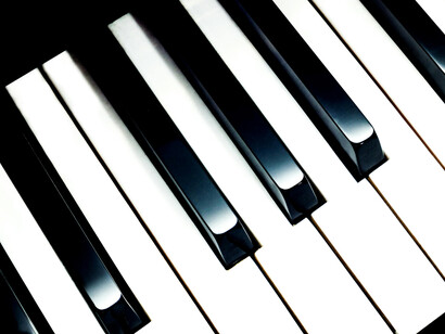 Modern pianos have a row of 88 black and white keys, tuned to a chromatic scale