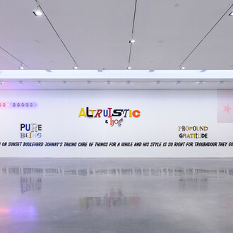 Jack Pierson, Curtains, exhibition view. Courtesy of Regen Projects