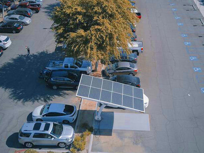 Each charge symbolises a step away from fossil fuels and a commitment to reducing our carbon footprint