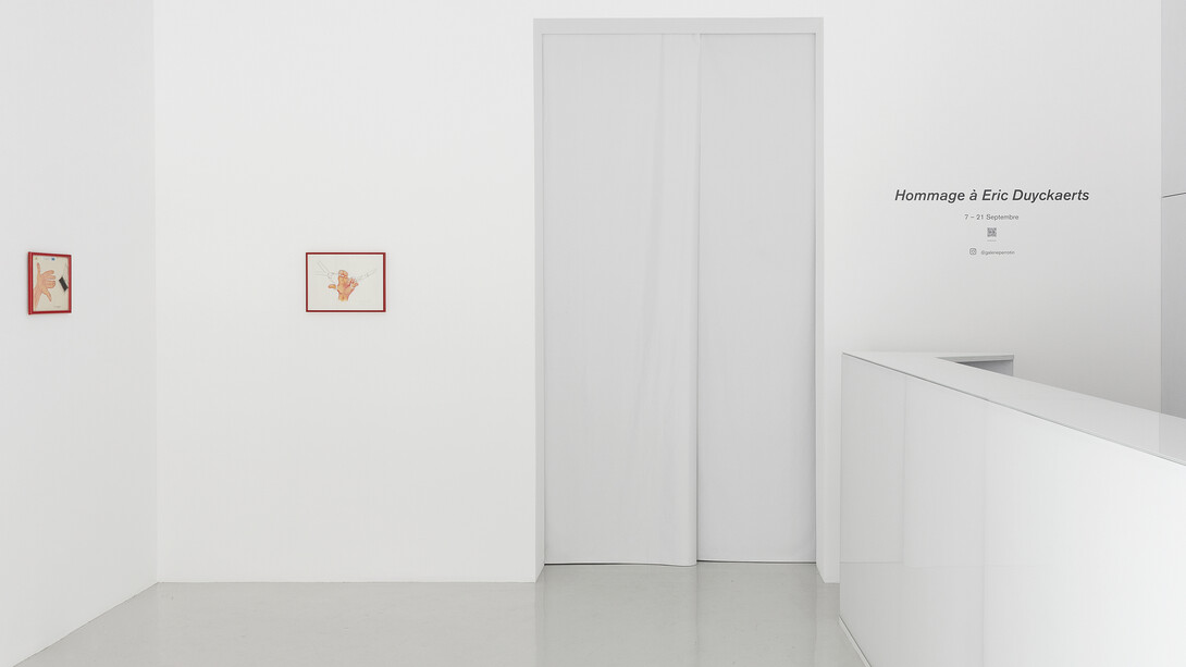 View of the exhibition “Hommage à Eric Duyckaerts” at Perrotin Paris.
Photo: Claire Dorn
© Courtesy Eric Duyckaerts