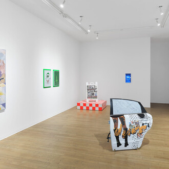 Various artists, time is a flat circle, exhibition view. Courtesy of bitforms gallery