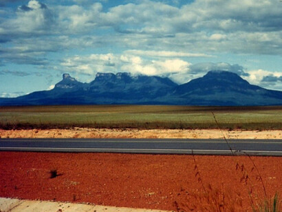 ''Tepuyes'' (Plateaus) seen frem the Gran Savana Road, Venezuela