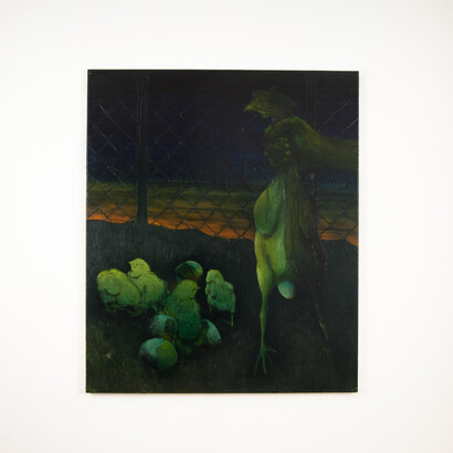 Steven Allan, The Chiken Choker, 2015, 125 x 105 cm