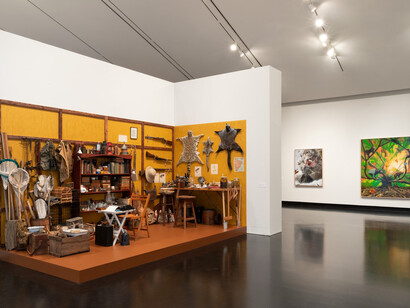 Mark Dion and Alexis Rockman,, Journey to nature’s underworld, exhibition view. Courtesy of Tang Museum