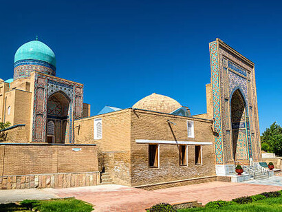 Shah-i-Zinda, a muslim necropolis in Samarkand, Uzbekistan