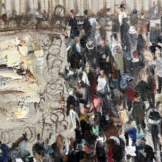 Du Hai Jun, Serie ‘Quando il fumo si dirada’ IV (detail), 2025. Courtesy of Cavana Gallery