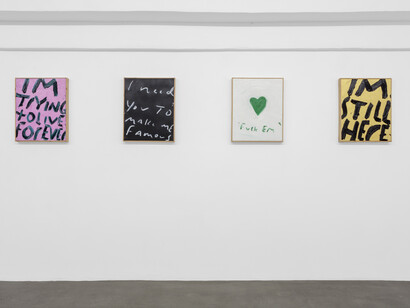 Eric Stefanski, I'm trying to live forever, exhibition view. Courtesy of Lowell Ryan Projects Gallery