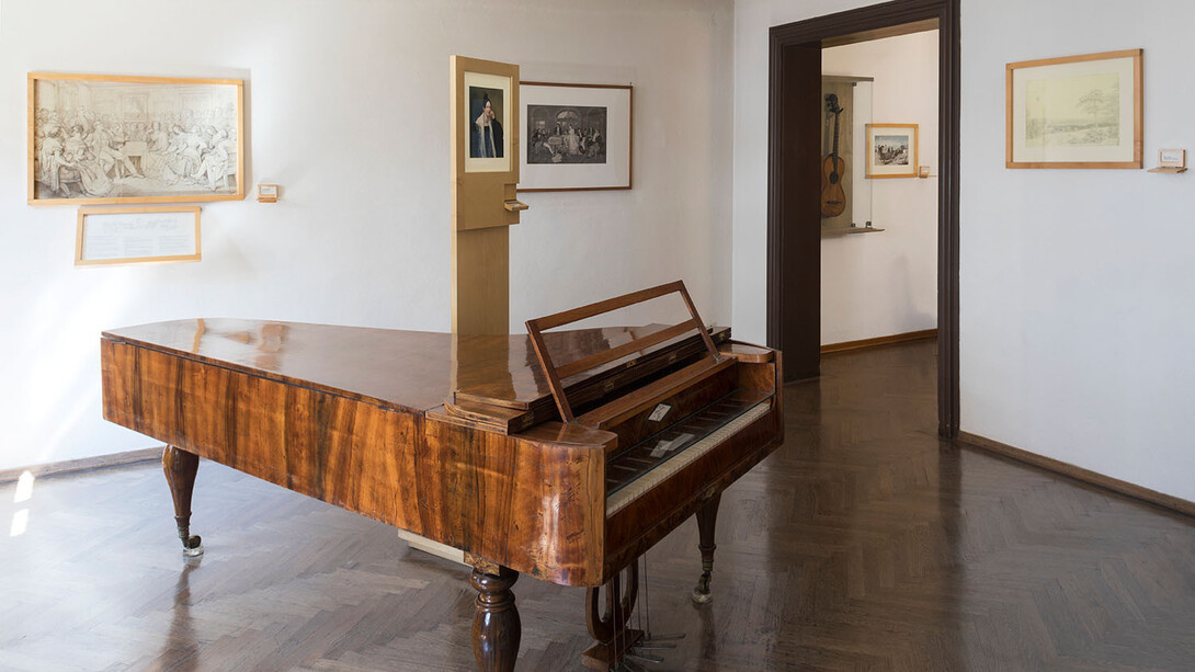 Schubert Geburtshaus, exhibition view. Courtesy of Musa Museum