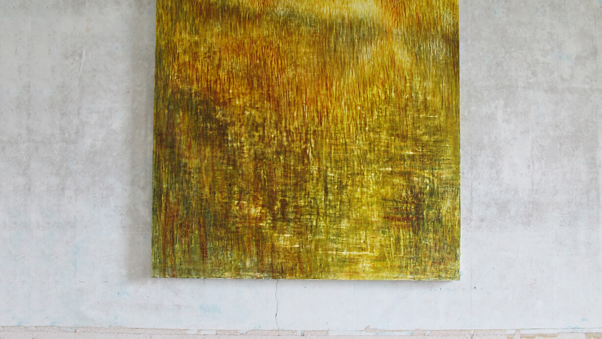 Shadowed waters III, 120x120 cm