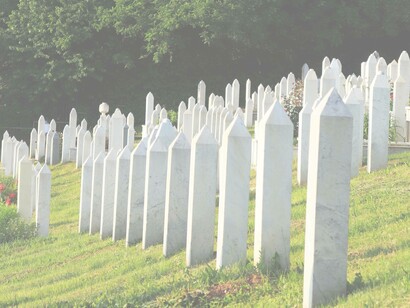 Alifakovac Cemetery in Sarajevo, Bosnia and Herzegovina