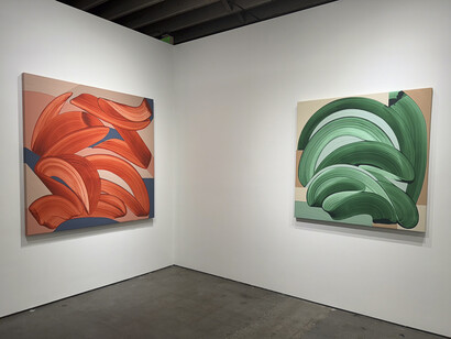 Michelle Weddle, Resonant color, exhibition view. Courtesy of Winston Wächter Fine Art