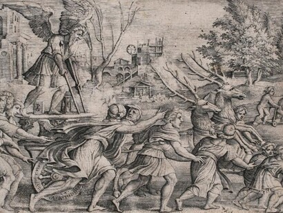 Georg Pençz, Trionfo del Tempo, xilografia, sec. XVI