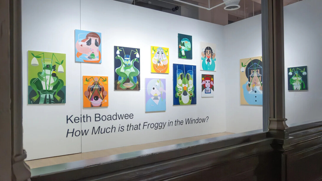 Keith Boadwee, How much is that froggy in the window? exhibition view. Courtesy of Anton Kern Gallery