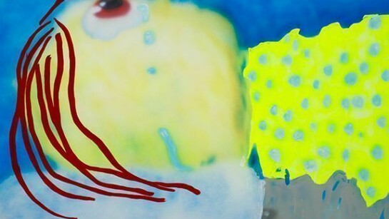Austin Lee, Dropsy, 2013, flashe acrylic on canvas, 72 x 96 inches