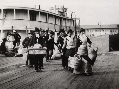 European immigrants in North America in early 19th century