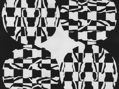 Barbara Blondeau, Untitled (4 circular nude montages), 1967. Courtesy of Stephen Daiter Gallery