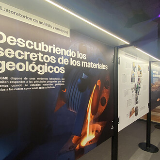 Geology and mining for the habitability of the planet, exhibition view. Courtesy of Casa de la Ciencia