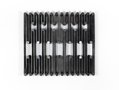 Artur Lescher, 4649 Rio de Parede, 2021, stainless steel, 165x181.3x27 cm. Courtesy of the artist and Piero Atchugarry Gallery, Miami